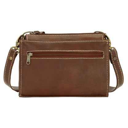 AMERICAN WEST Zuni Passage Small Crossbody Bag/Wallet - Tan