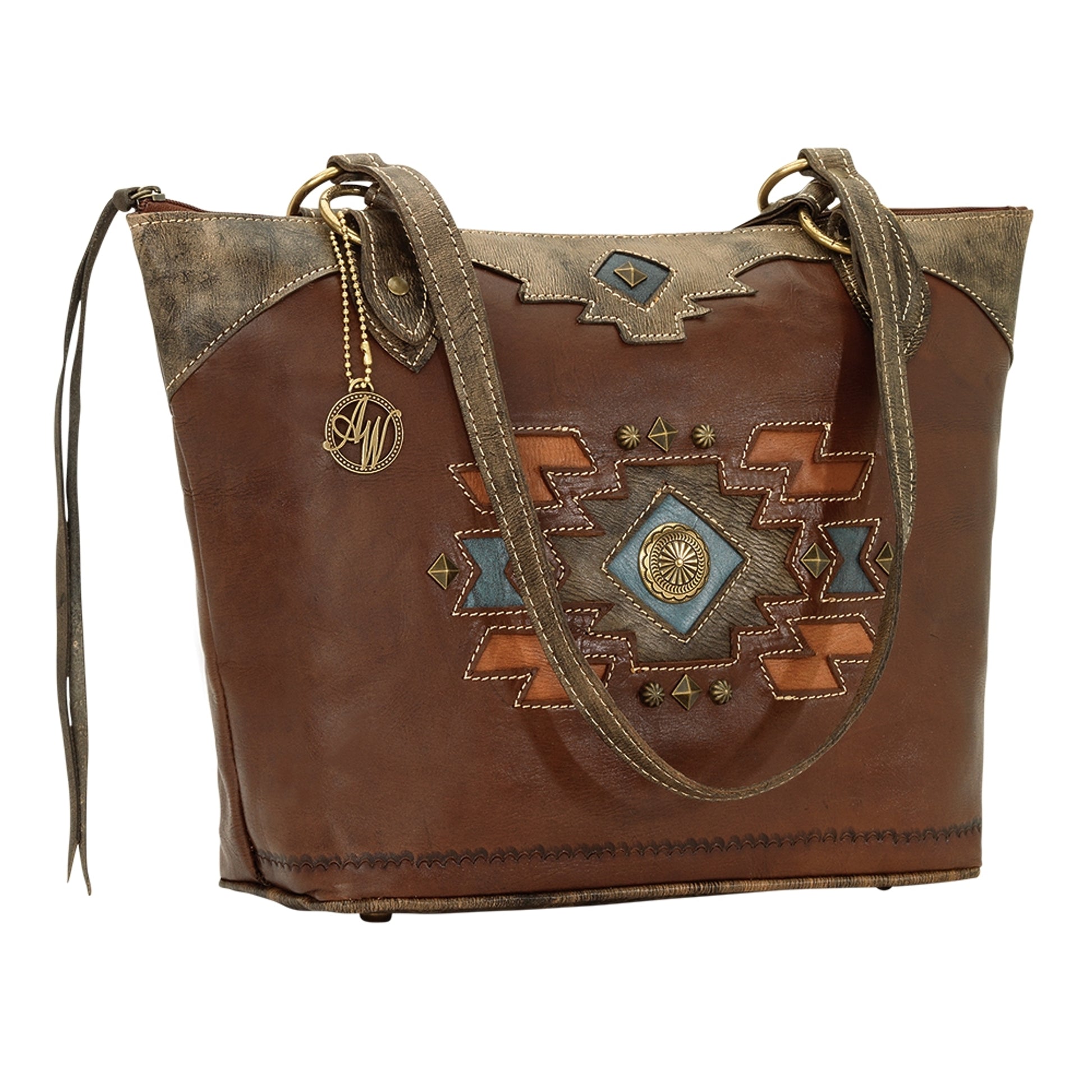 AMERICAN WEST Zuni Passage Zip Top Bucket Tote