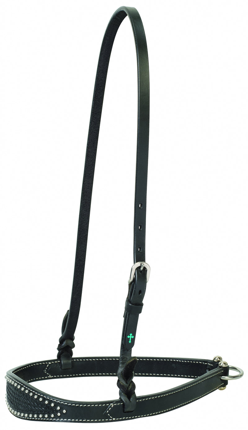 Weaver Turquoise Cross Turquoise Basketweave Noseband