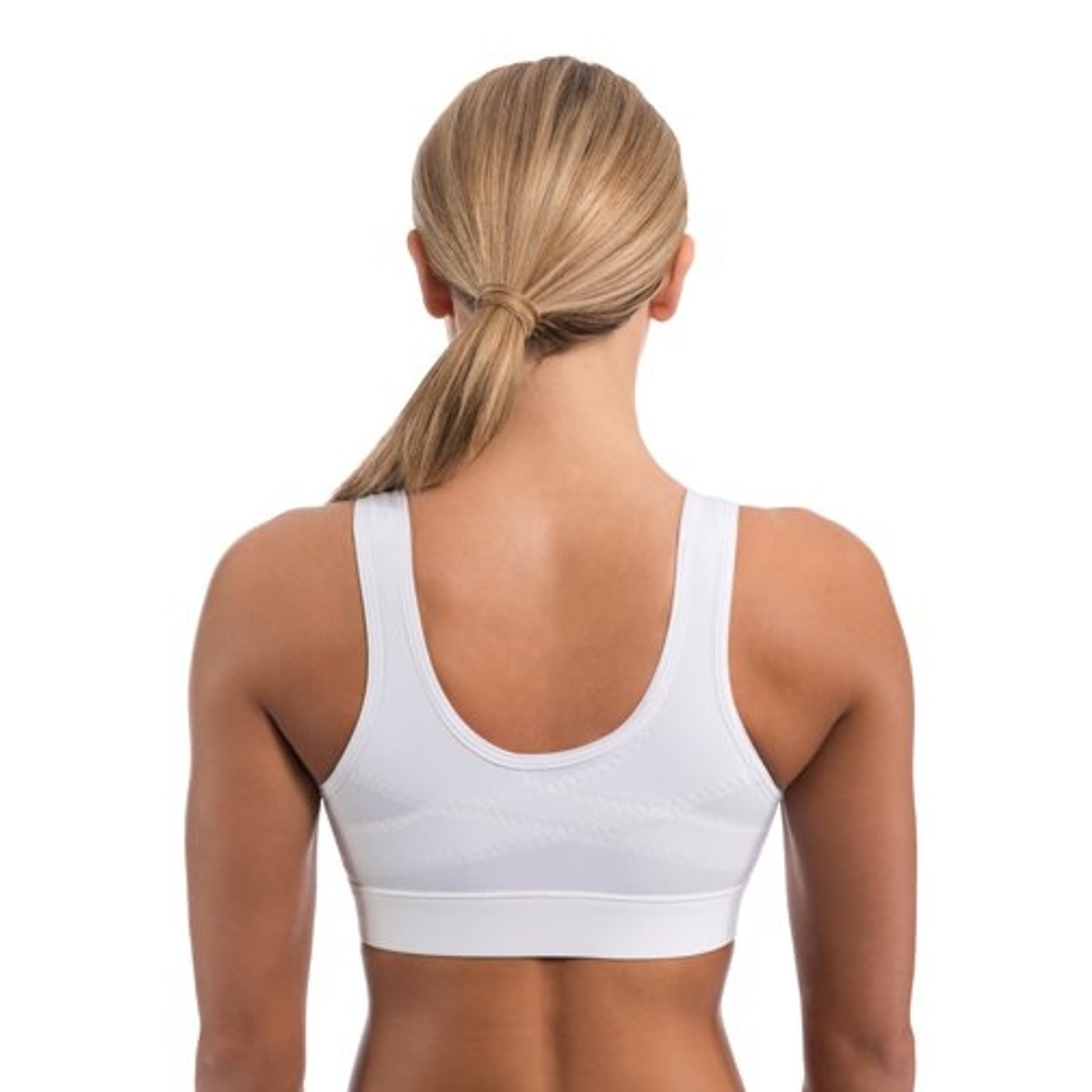 ENELL Lite Low Impact Equestrian Sports Bra Ecru 2