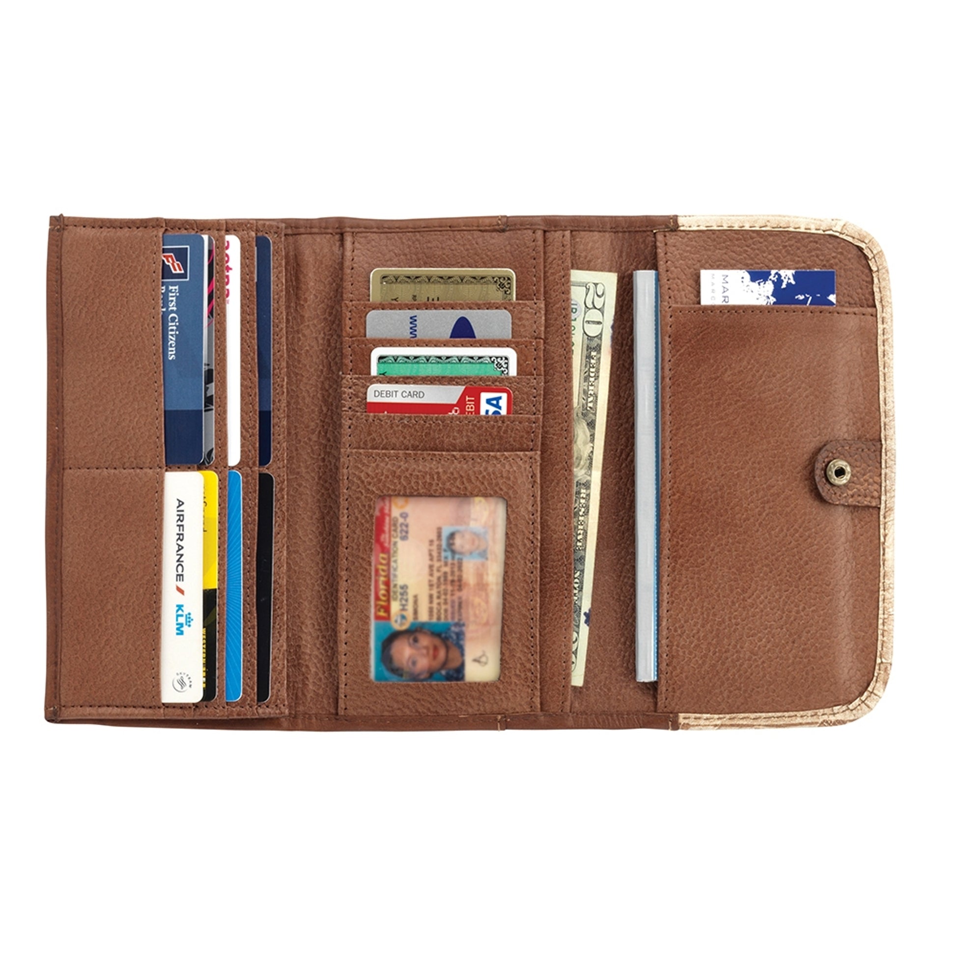 American West Mohican Melody Ladies Tri-Fold Wallet