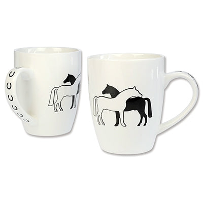 Two Horses Mug - Set Of 2