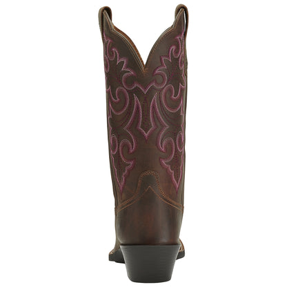 Ariat Ladies Round Up Square Toe Boots - Powder Brown