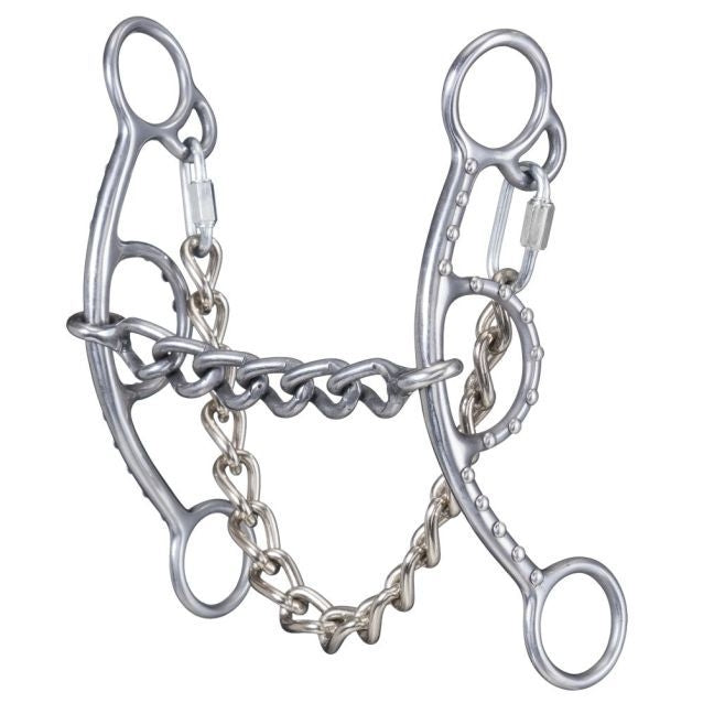 Tough1 Sweet Iron Chain Mouth Short Shank Snaf Bit