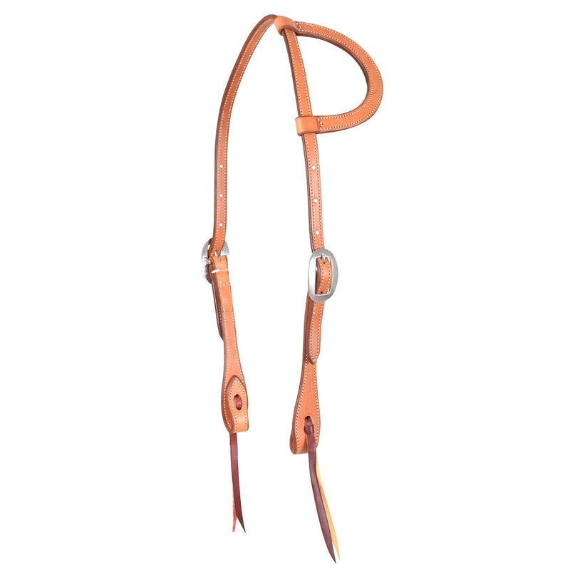 Martin Skirting Leather Buckle Knots Split Ear Headstall