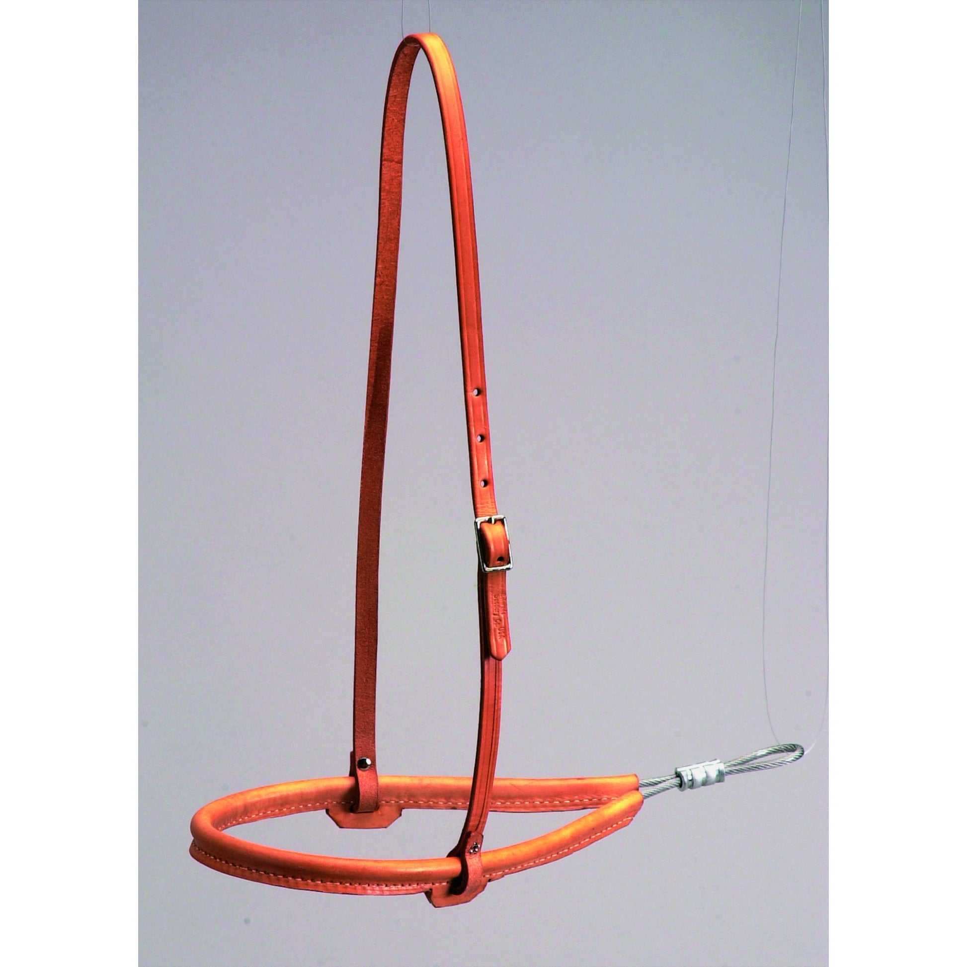 Colorado Saddlery Leather Covered Cable Noseband