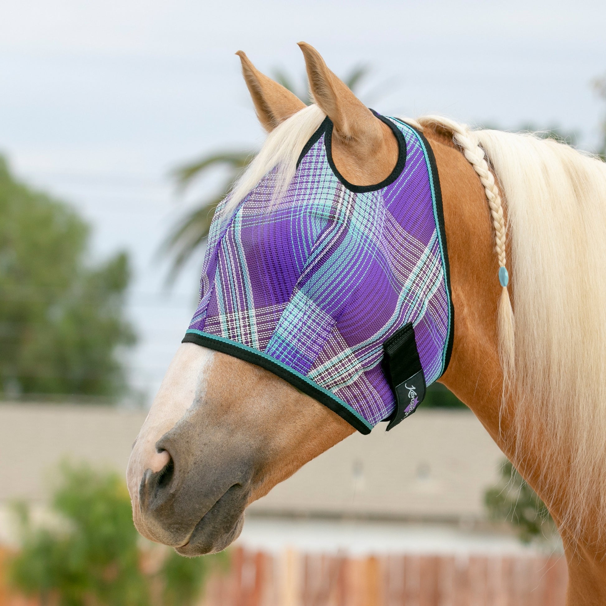 Kensington Fly Mask with 73% UV Protection - Open Top Design