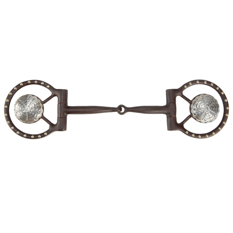Toklat Western Concho Dee Snaffle Bit 5 Brn