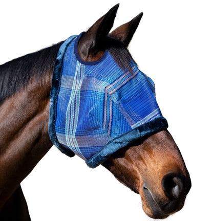 Kensington Draft UV Fleece Trim Fly Mask - Dual Ear & Forelock