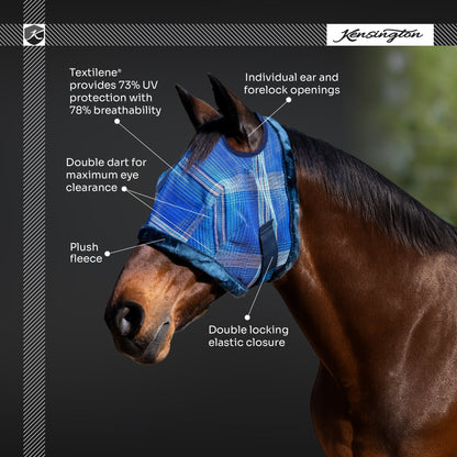 Kensington Fly Mask with Fleece Trim