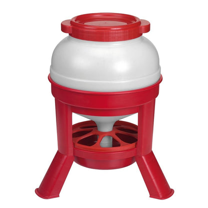 Feeder Plastic Dome 35 lb Red