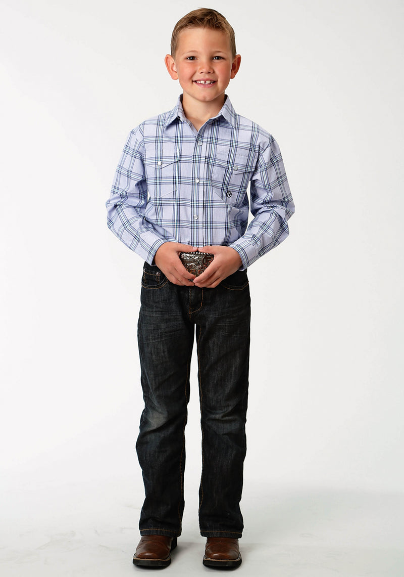Roper Boys Amarillo Agate Stone Shirt - Coal Creek
