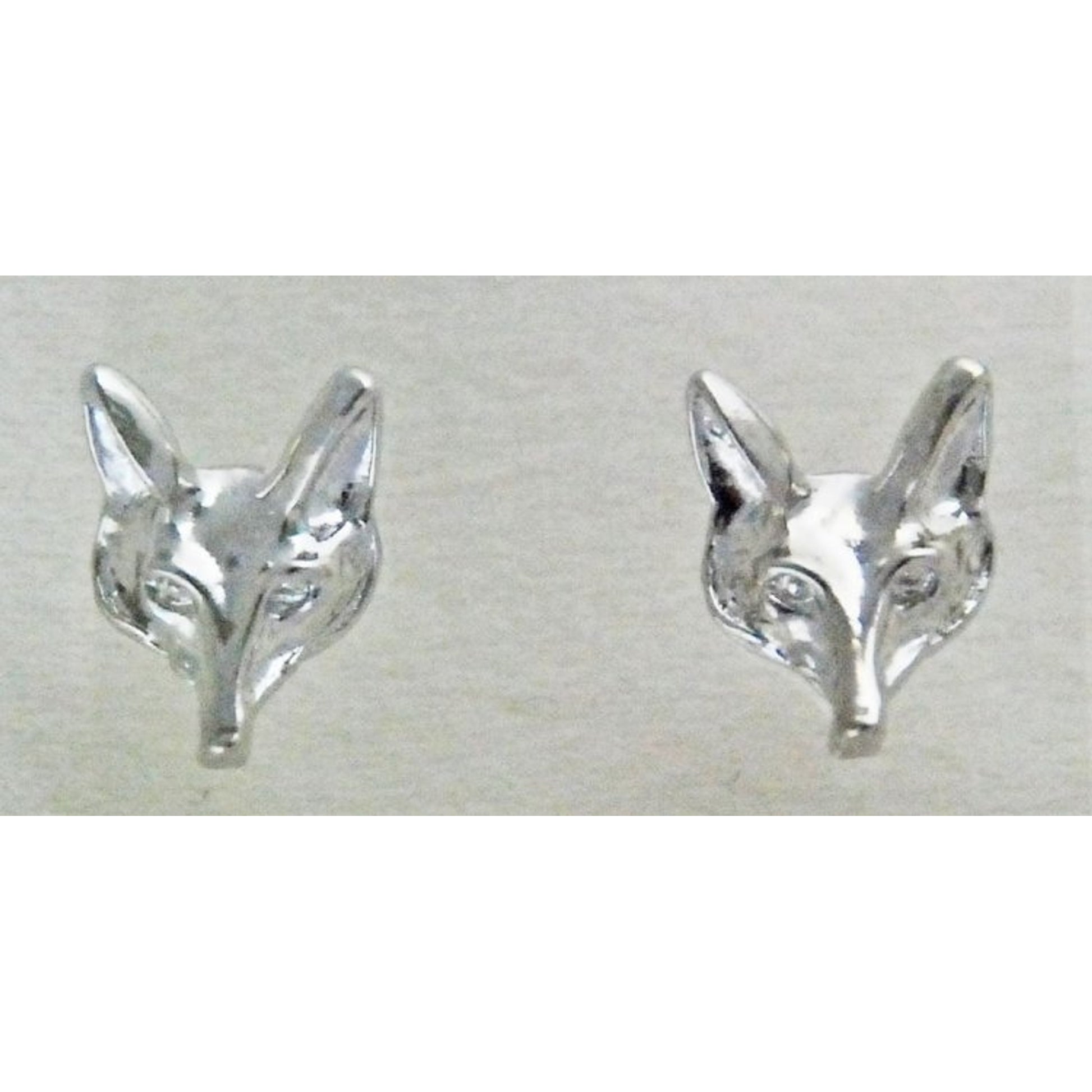 Finishing Touch Finishing Touch Fox Mask Post Earring Imitation Rhodium