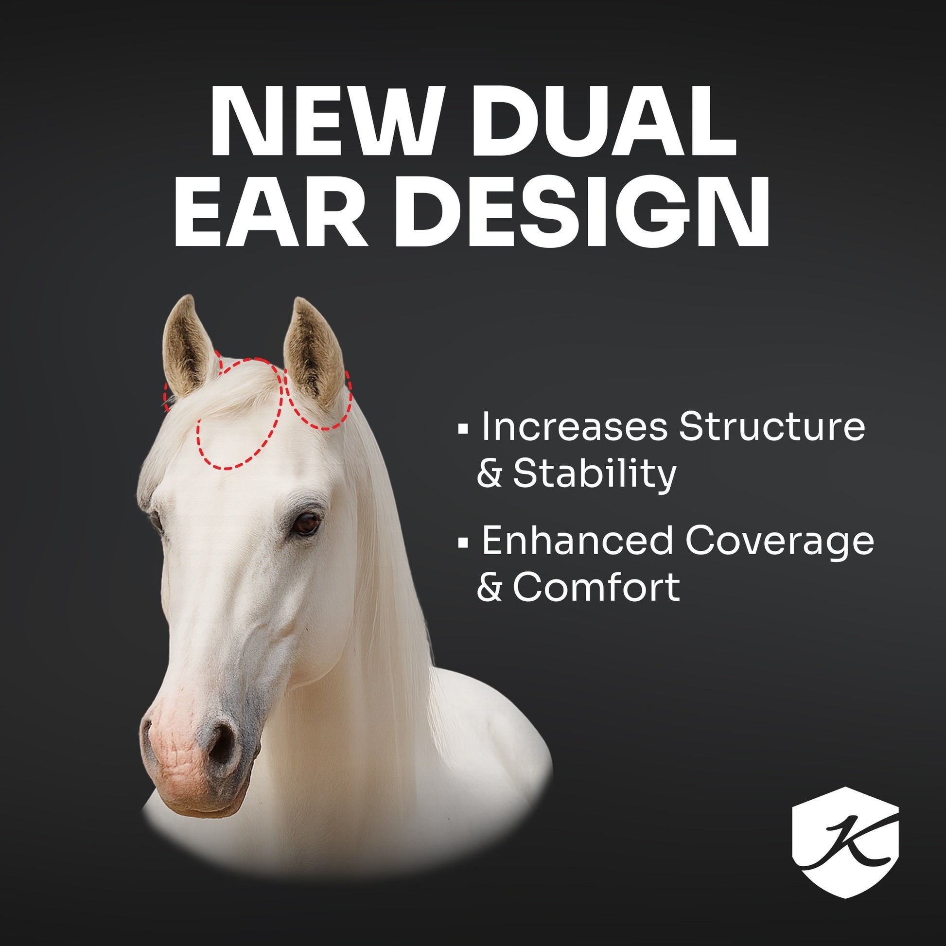 Kensington Pony Fly Mask with Fleece