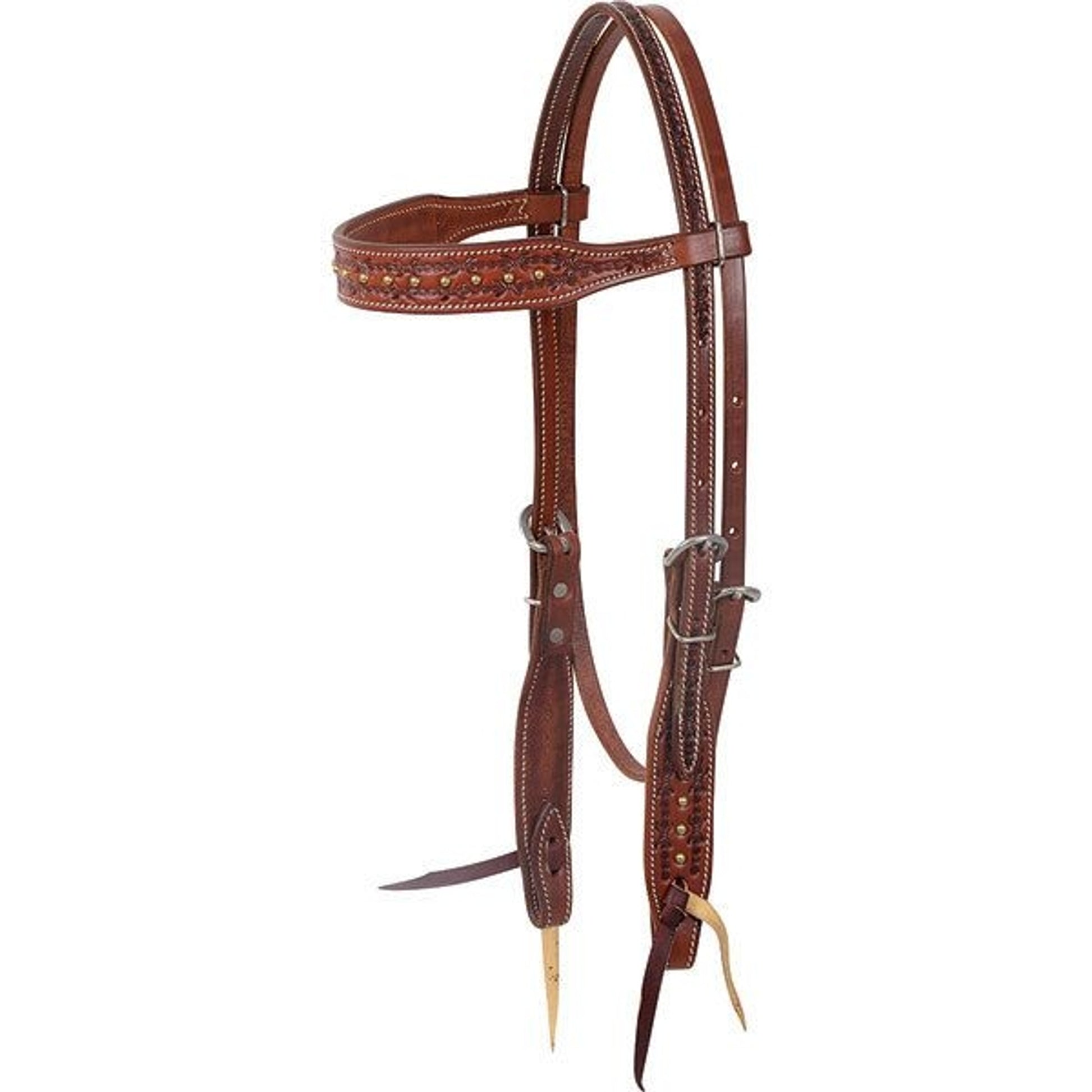Browband Headstall - Barb Wire Design