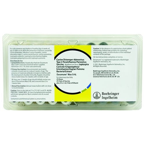 TruCan Max 5/4L 25x1ml Canine Vaccine