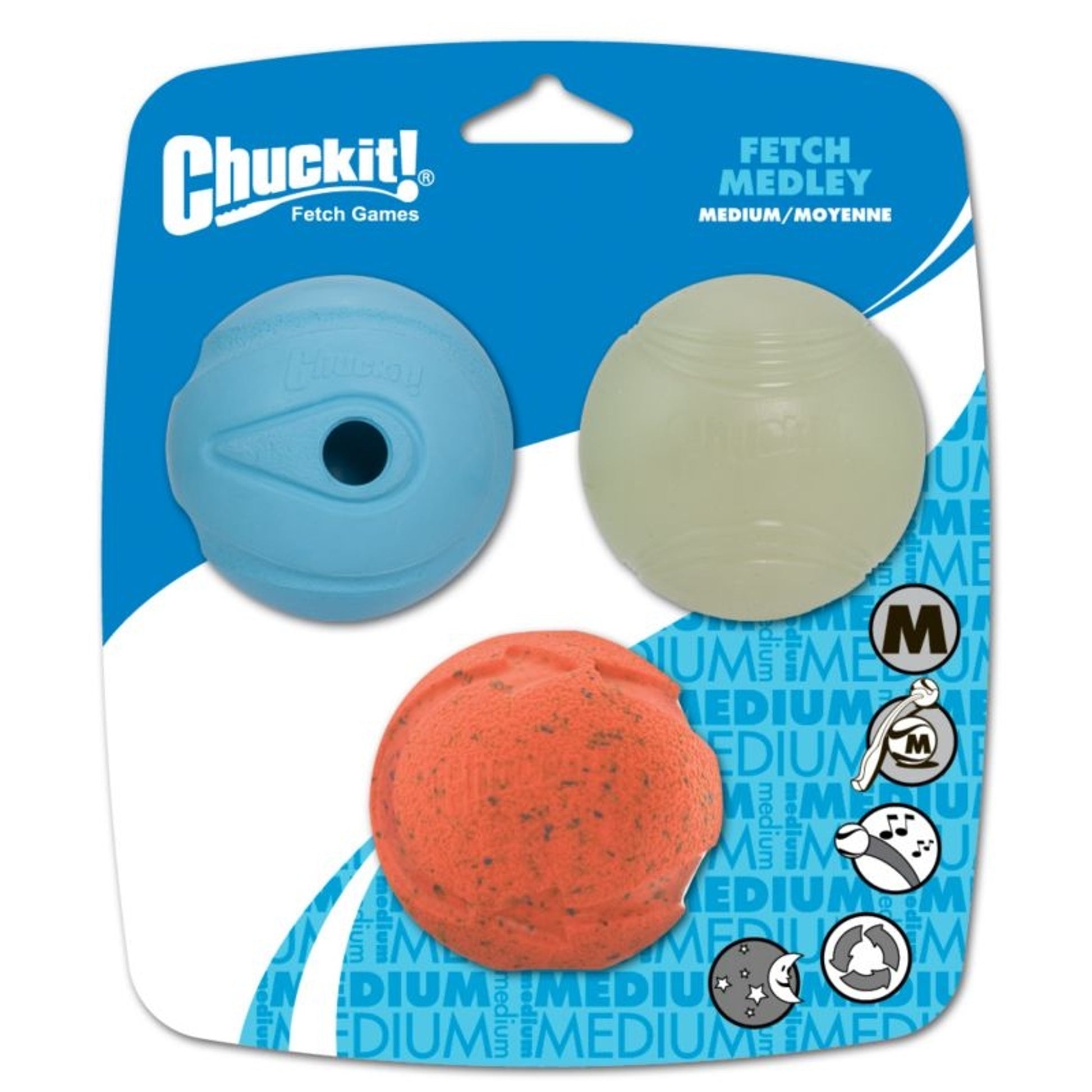 ChuckIt Fetch Ball Medley Dog Toy