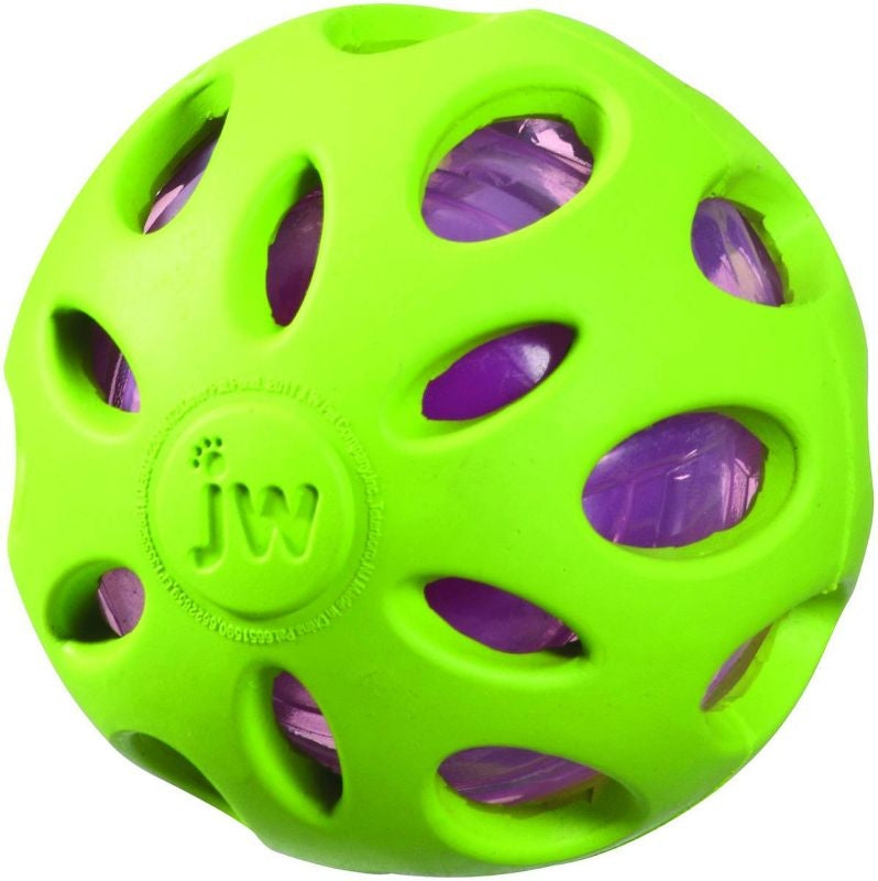 JW Pet Company Crackle Heads Ball Dog Toy