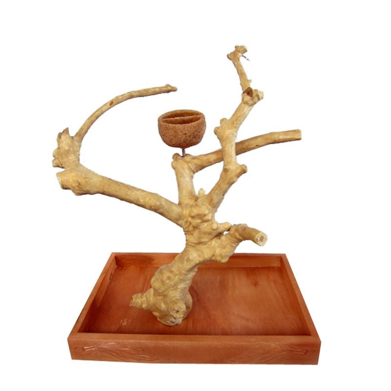 Java Wood Table Top Bird Play Stand