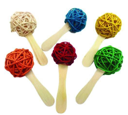 Java Wood Popsicle Bird Foot Toy 6pk