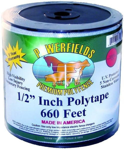 Powerfields Poly Tape 1/2 in