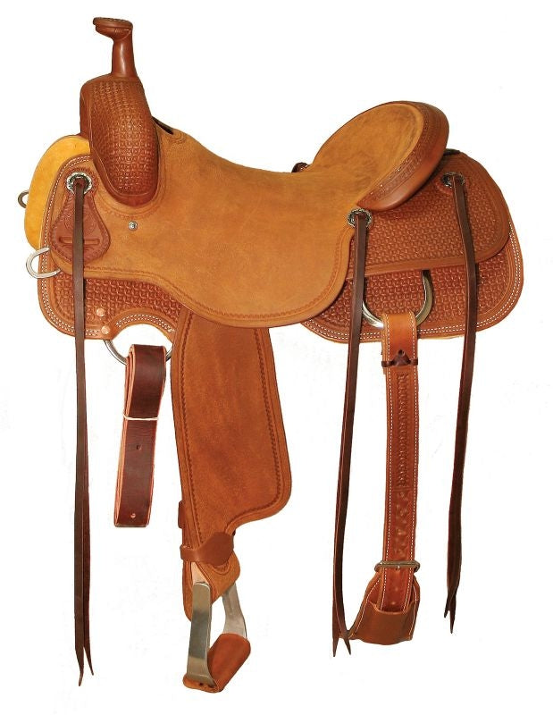 XP Dodge Ranch Sorter Cowhorse Saddle 15.5 R Brn