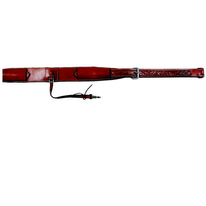 Circle Y Floral Flank Cinch 3 x 1.75 Chocolate