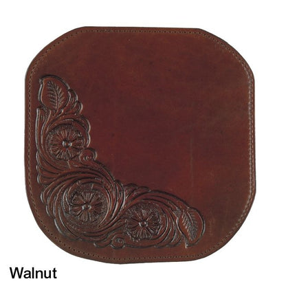Circle Y Scallop Gray Wool Felt Pad