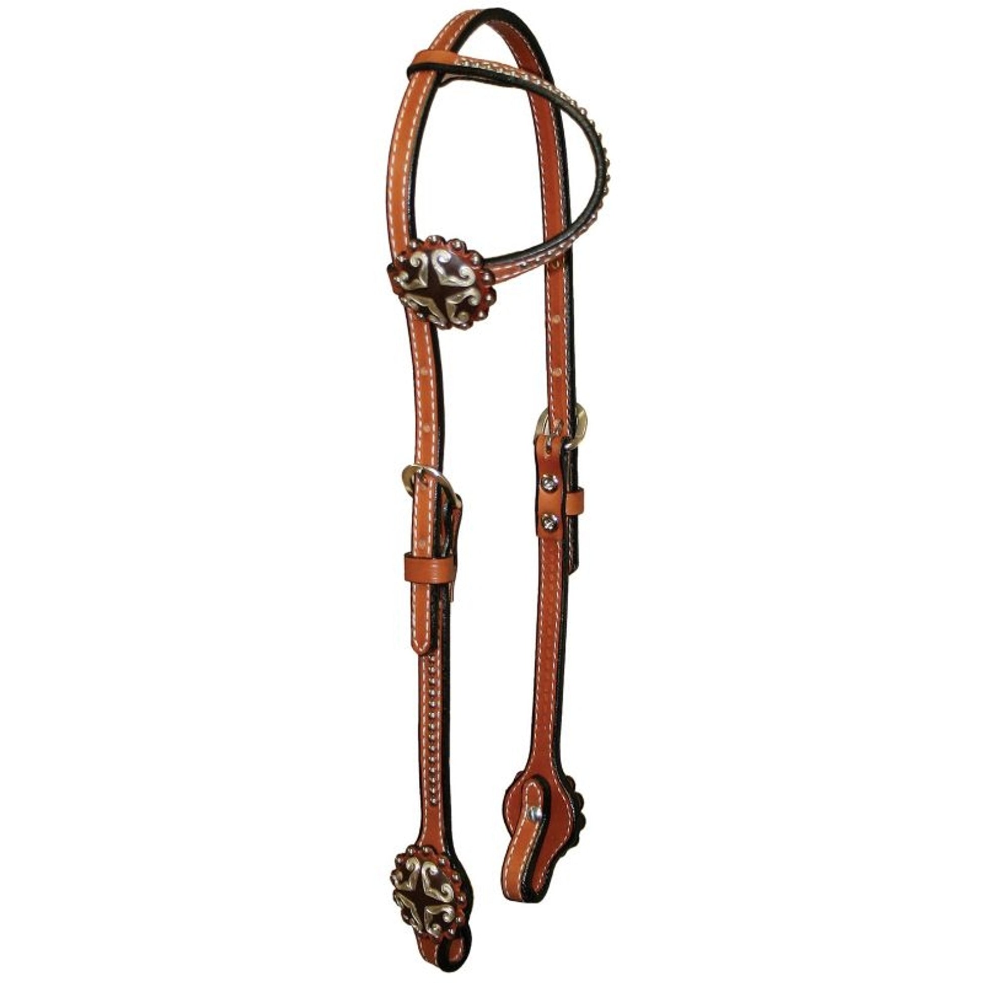 Circle Y Iron XP Hearts Single Ear Headstall
