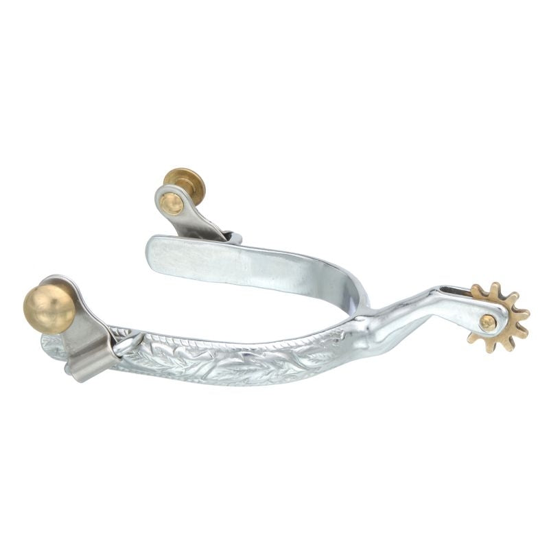 Tough1 Floral Embossed Ladies' Roper Spurs