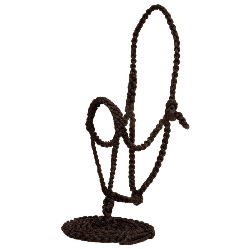 Mustang Flat Plaited Noseband Halter with Lead