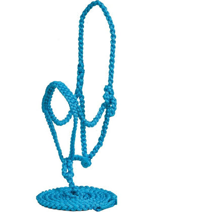 Mustang Flat Plaited Noseband Halter with Lead