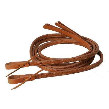 Tory Harness Leather Double Stitch Split Reins