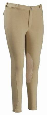 TuffRider Mens Cotton Knee Patch Breech