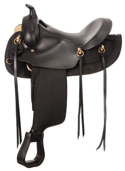 King Series Synthetic Gaited Round Skirt Trail Saddle