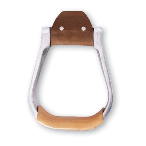 Martin Aluminum Engraved Leather Tread Stirrup