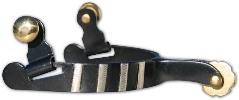 Professionals Choice Black Silver Youth Spurs