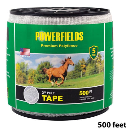 Powerfields 2 Inch Polytape White