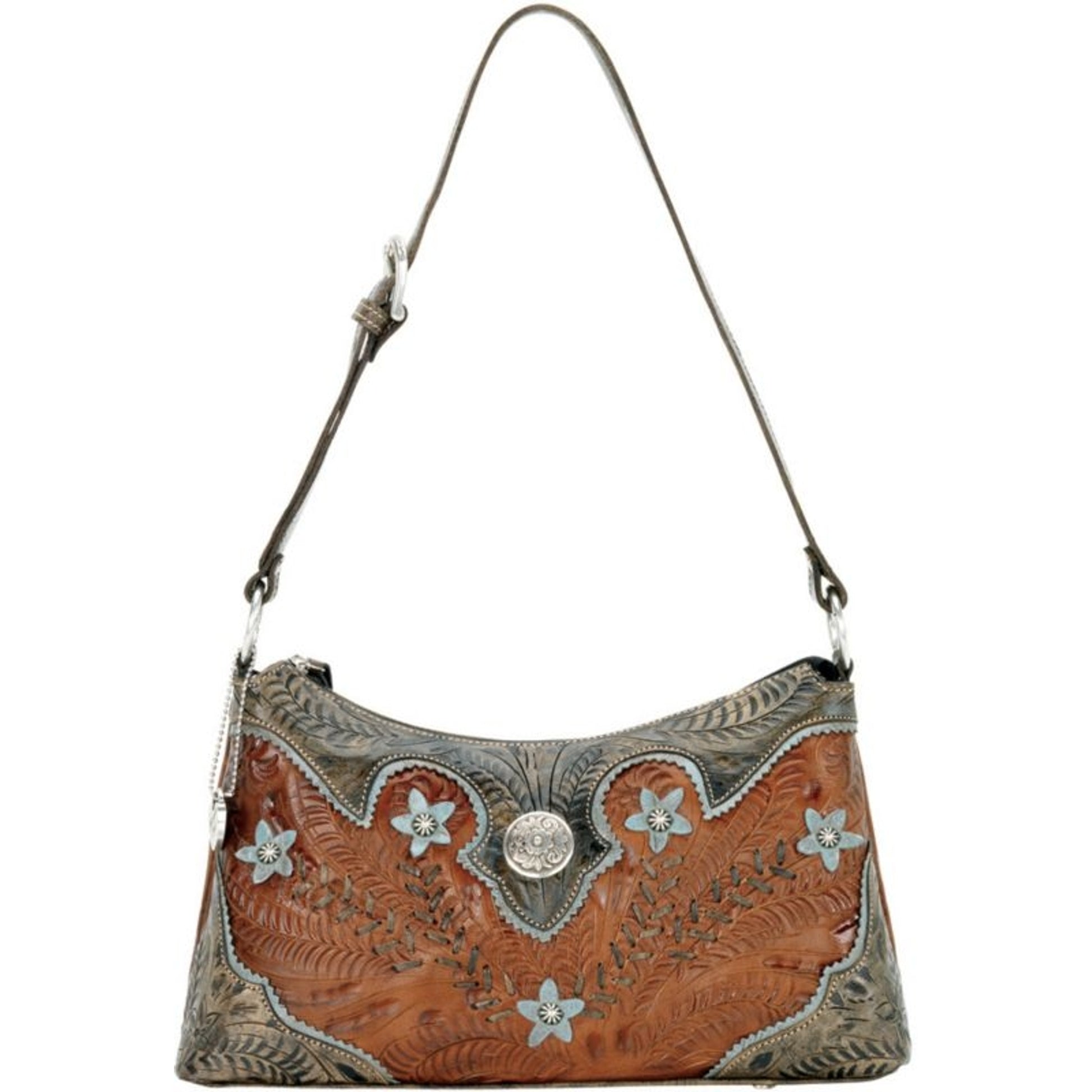 American West Desert Wildflower Zip-Top Shoulder Bag