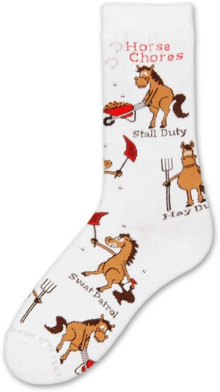 Horse Chores Ladies Socks