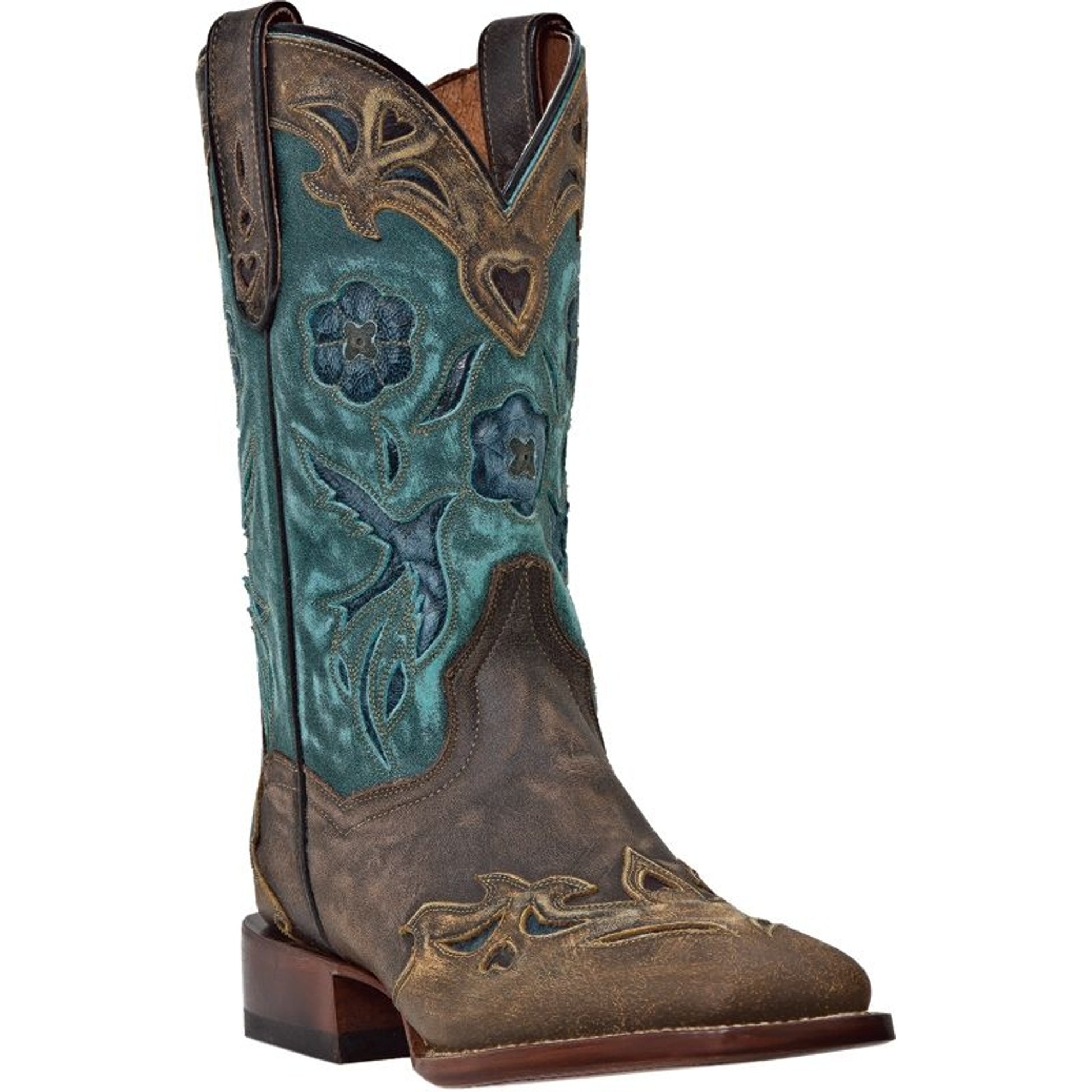 Dan Post Ladies Bluebird Sq Toe Western Boots