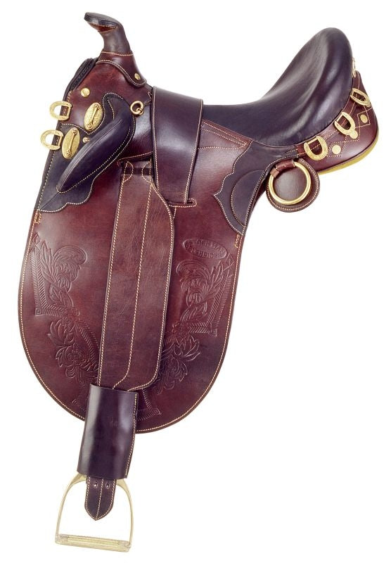 Stockman Bush Rider Saddle Pkg w Horn Wide Seat