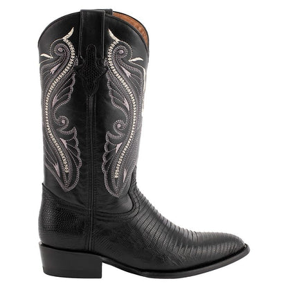 Ferrini Mens Teju Lizard Rnd Toe Boots