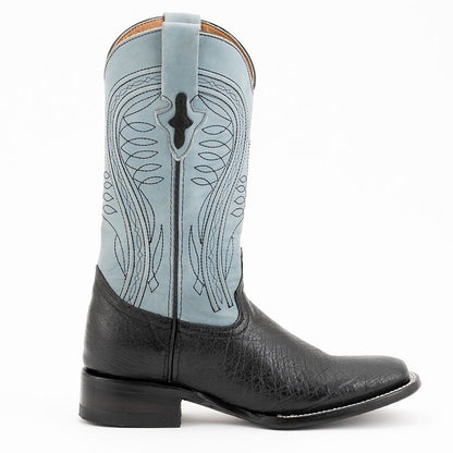 Ferrini Mens Smooth Ostrich Sq Toe Boots