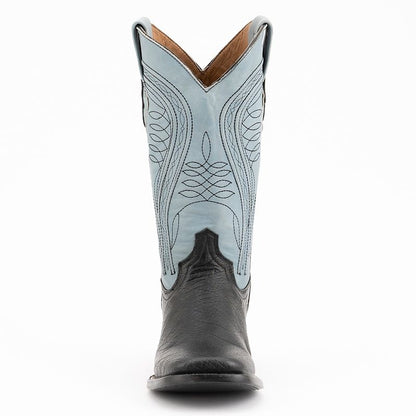 Ferrini Mens Smooth Ostrich Sq Toe Boots
