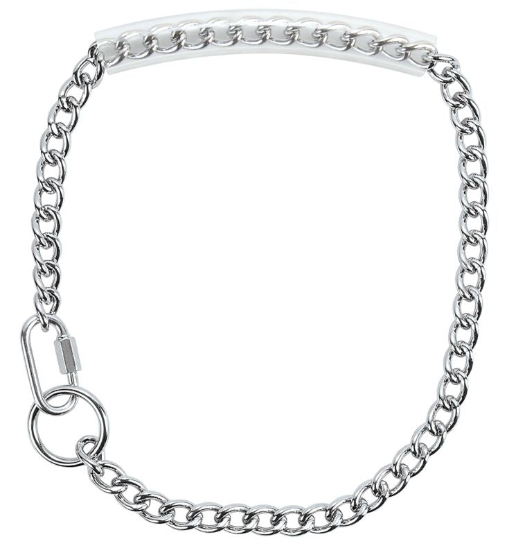 Weaver/ Chain Goat Collar with Rubber Grip