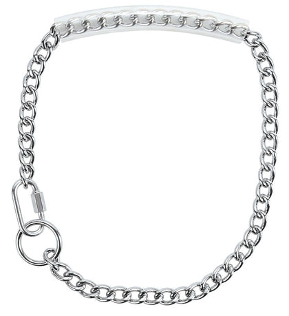 Weaver/ Chain Goat Collar with Rubber Grip