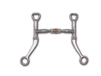 Myler 7 Flat Shank Snaffle Copper Roller