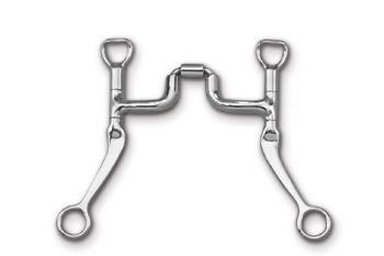 Myler Stainless Flat Shank Correctional Port Bit