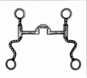 Myler Black Steel 7 Shank Correctional Low Port